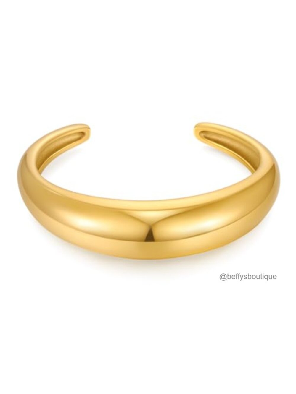 14K Gold Plated Cuff Bracelet for Women 7in Textured